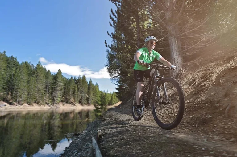 Mountain biker in Naseby forest