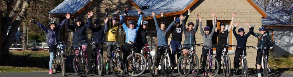 A group of cyclists at Naseby
