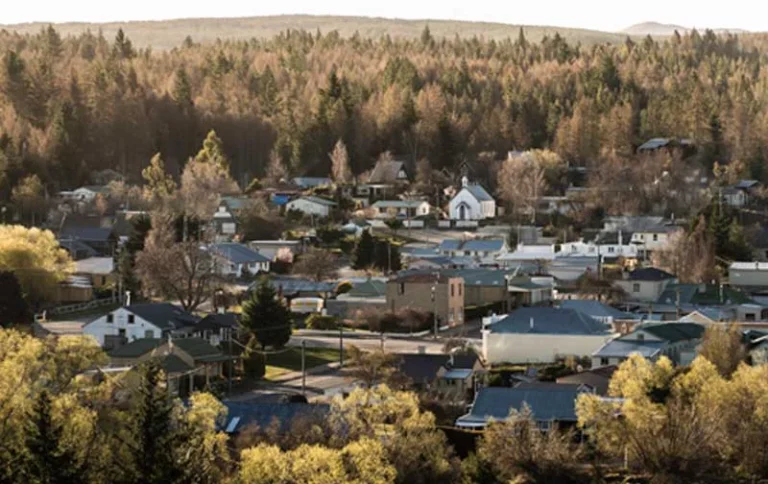 Naseby in Autumn - bird's eye view