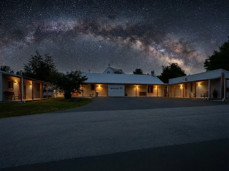 Night sky view from Naseby Apartments