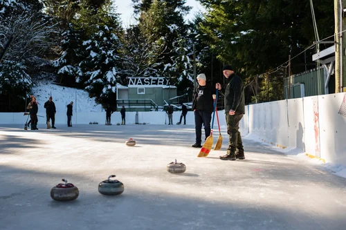 Outdoor curling at Maniototo Adventure Park